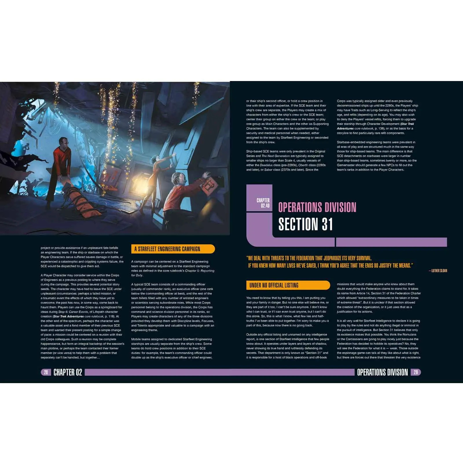 Star Trek Adventures: Operations Division supplement - PDF