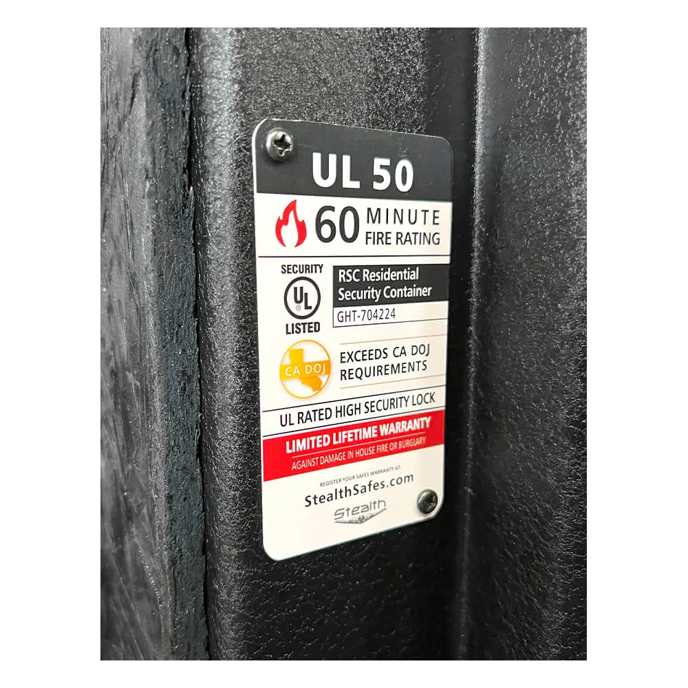 Stealth UL50 Gun Safe - No Shelves, Replaced DPO