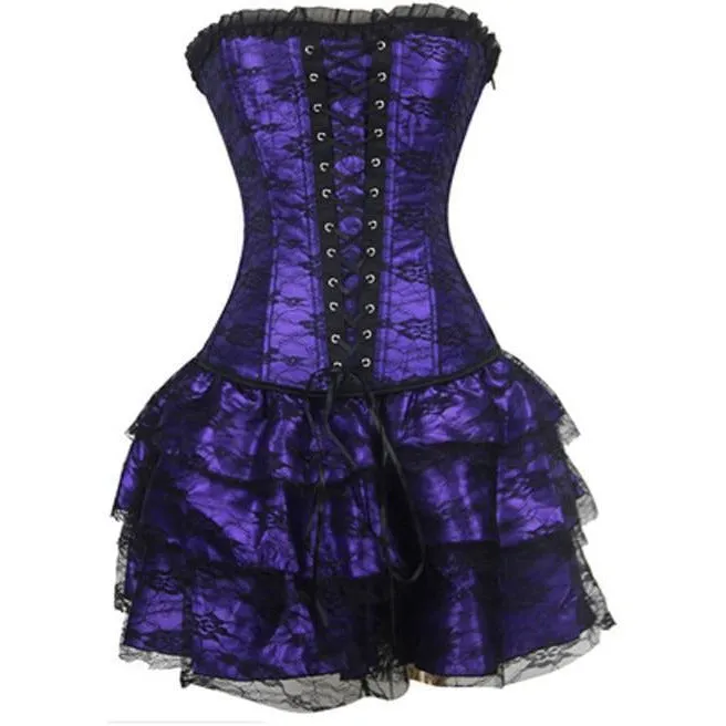 Steampunk Corset Dress - 4 Color Variants