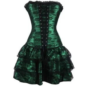 Steampunk Corset Dress - 4 Color Variants