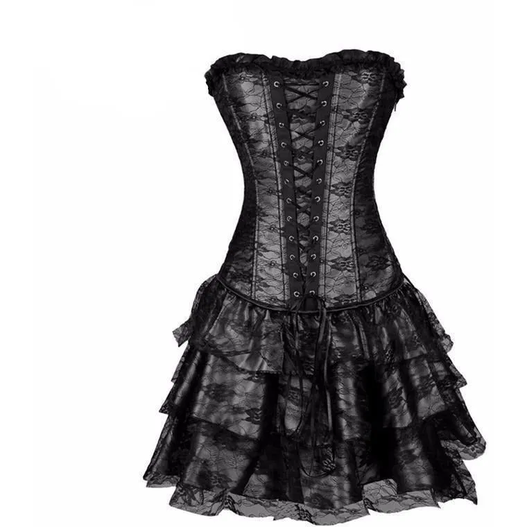 Steampunk Corset Dress - 4 Color Variants