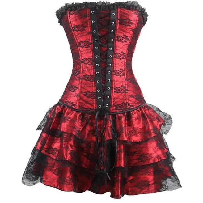 Steampunk Corset Dress - 4 Color Variants
