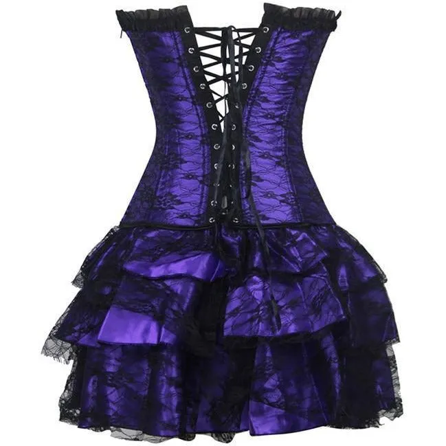 Steampunk Corset Dress - 4 Color Variants