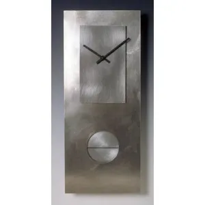 Steel on Steel 24 Pendulum Wall Clock by Leonie Lacouette