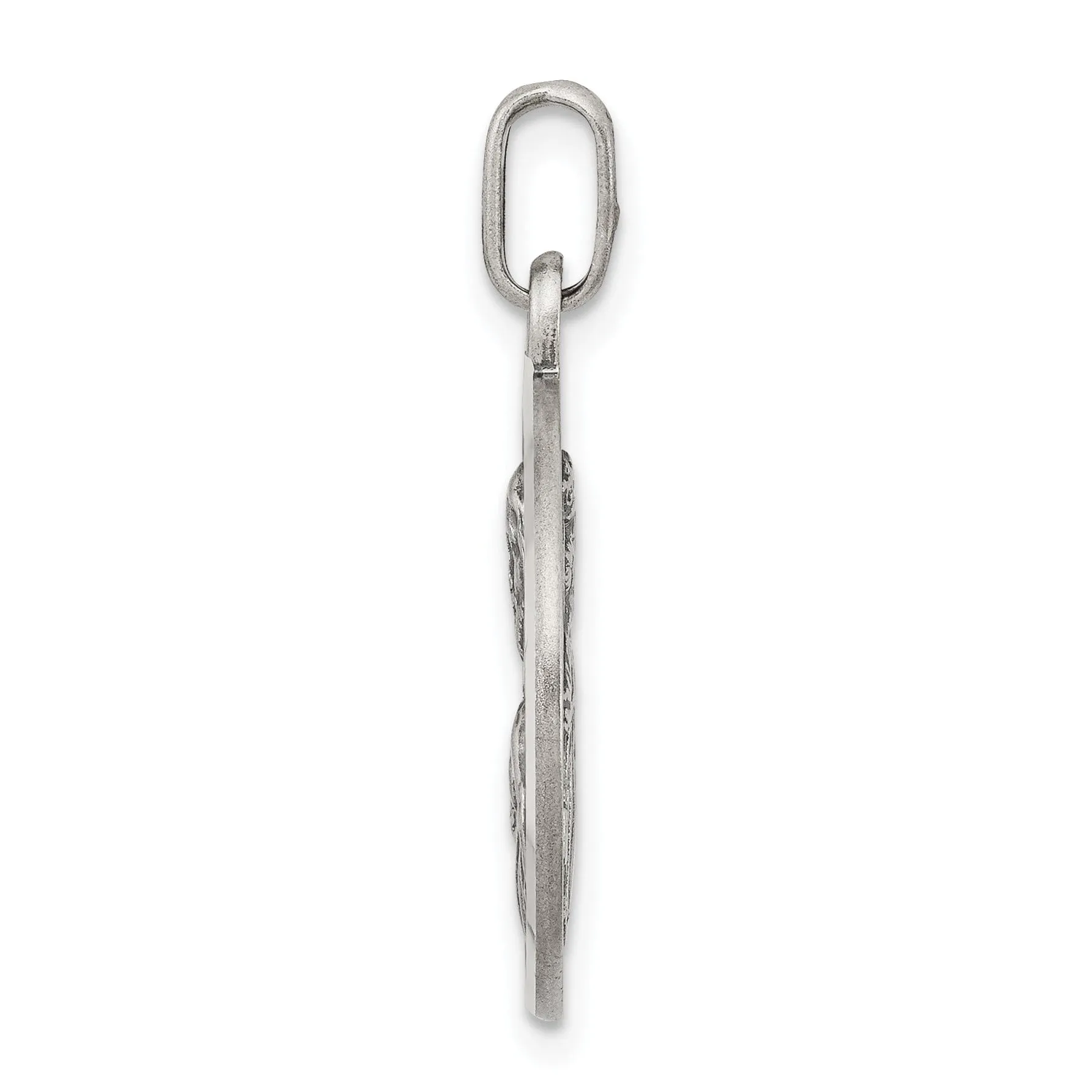 Sterling Silver Antiqued Infant of Prague Medal