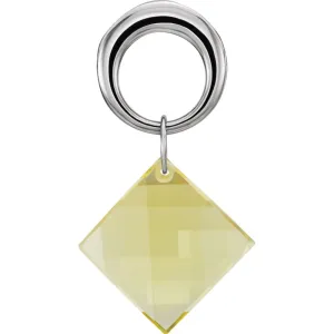 Sterling Silver Lime Quartz Pendant