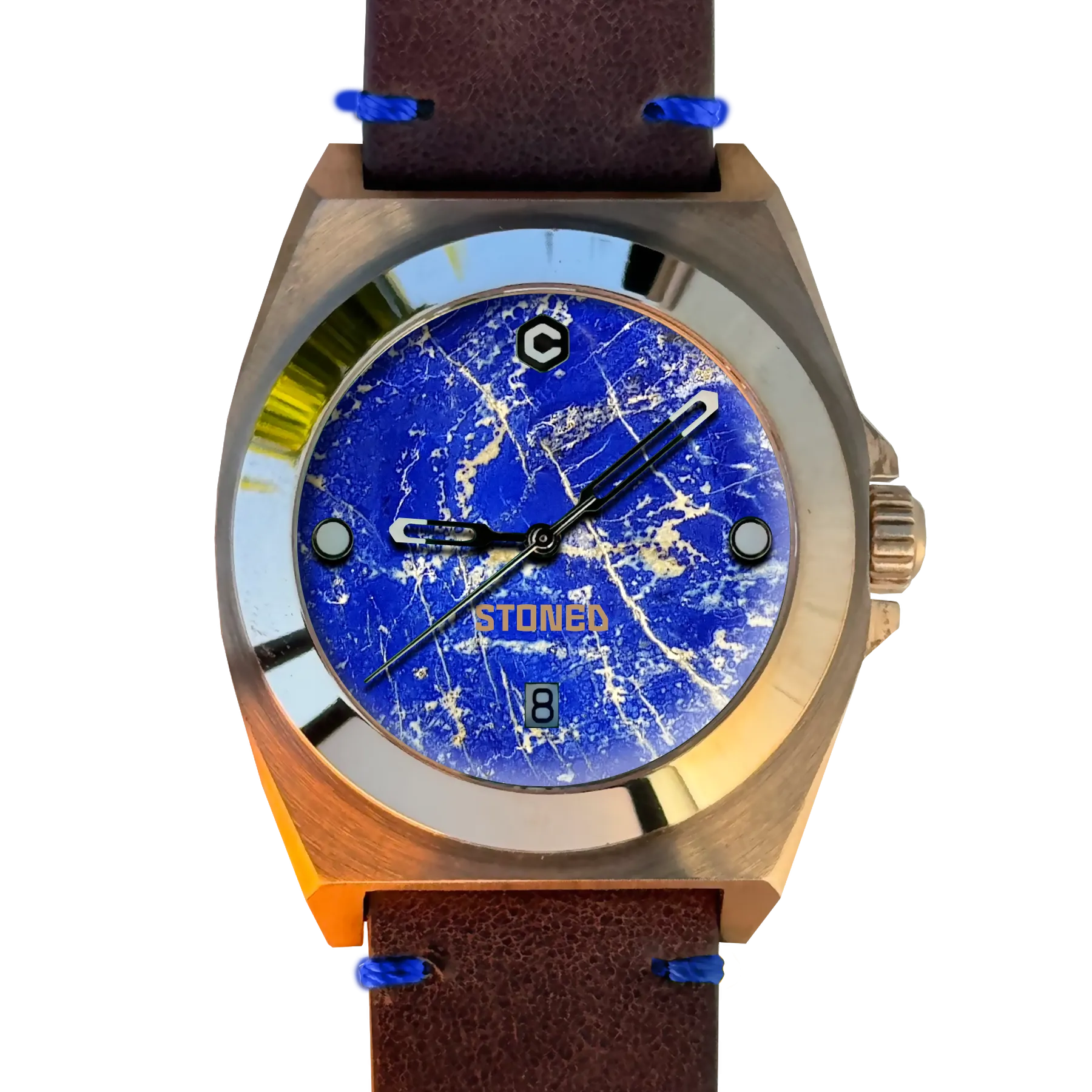 STONED Lapis Lazuli Bronze Automatic