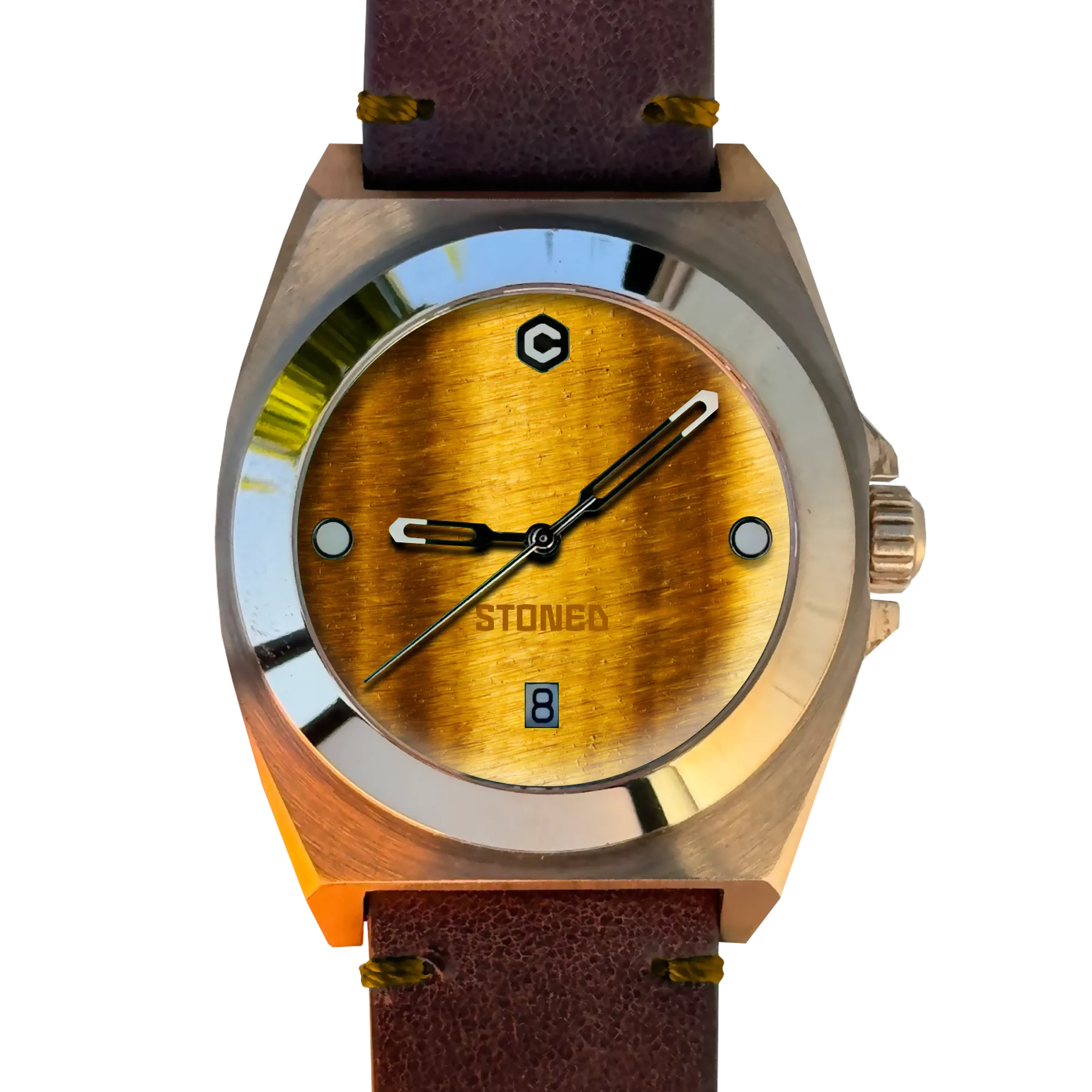 STONED Tigers Eye Bronze Automatic