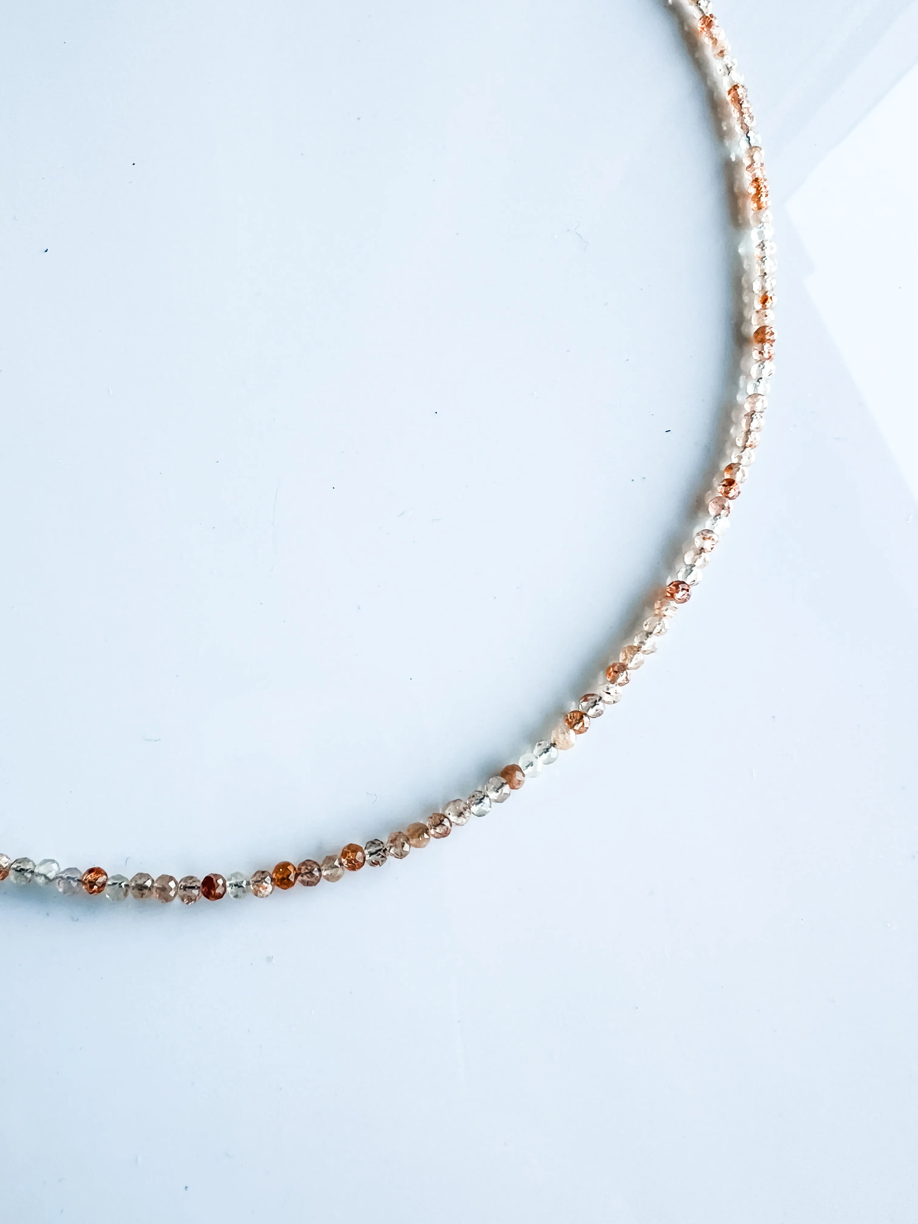Strawberry quartz mini candy gem necklaces