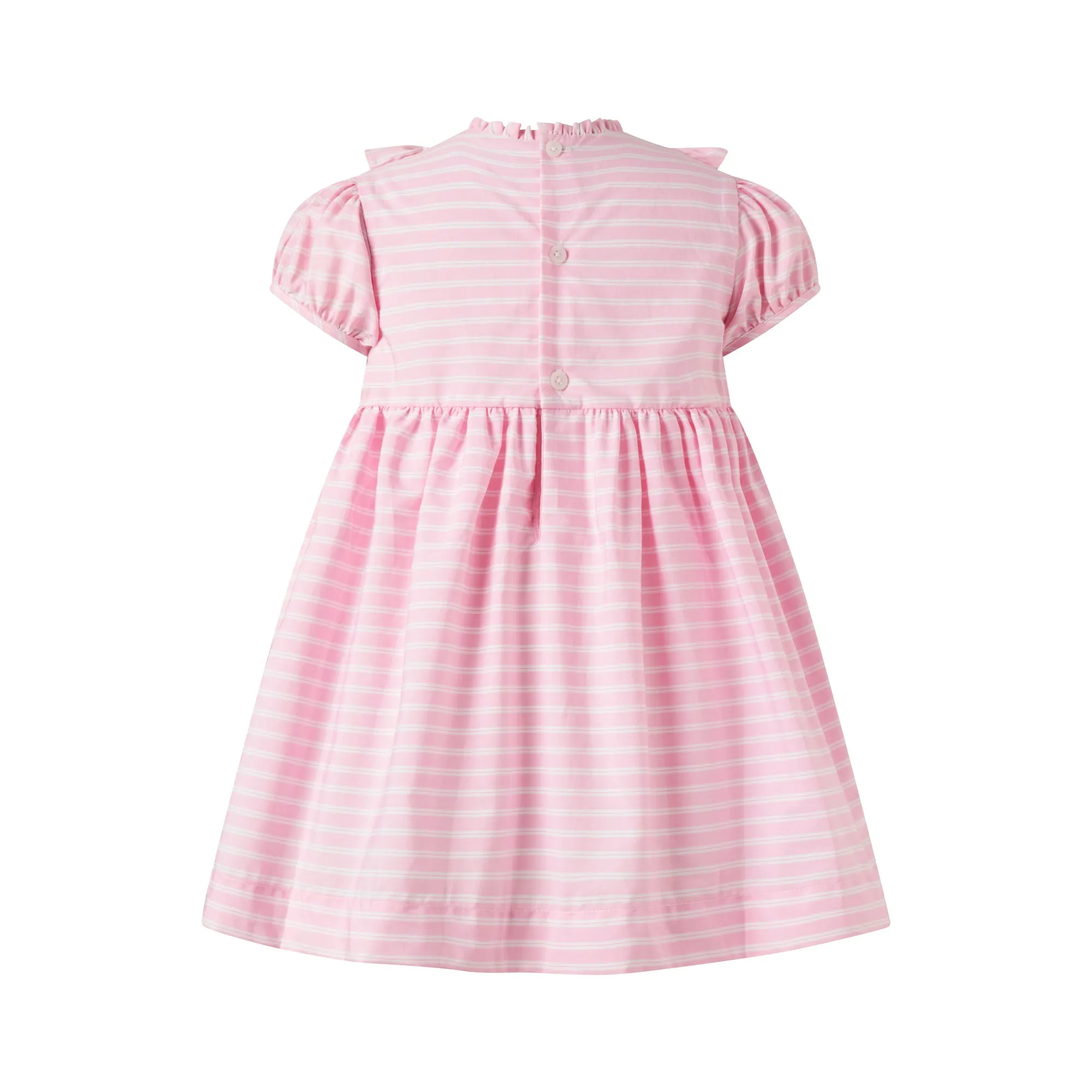 Stripe Smocked Dress with Bow