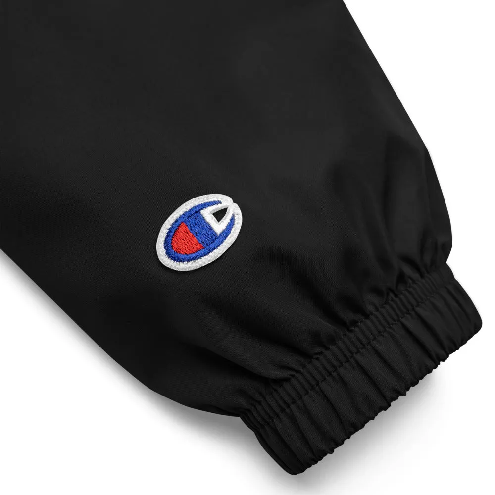 Striped Wine Champion Packable Jacket