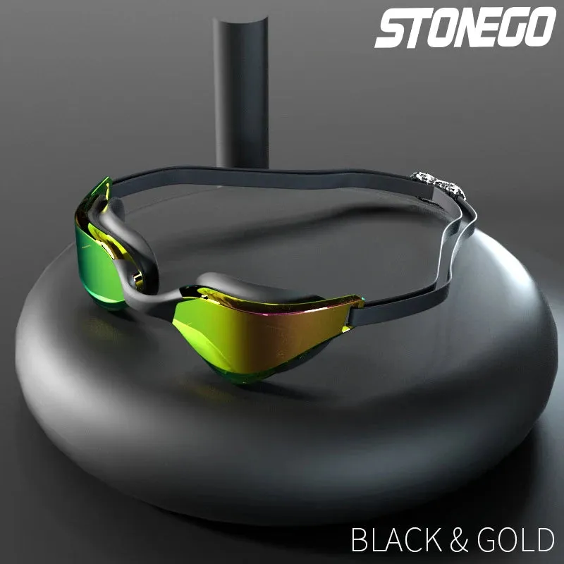 Stylish Anti-Fog Swim Goggles - HD Wide-Angle Lens
