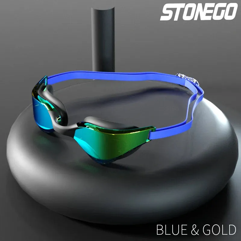 Stylish Anti-Fog Swim Goggles - HD Wide-Angle Lens