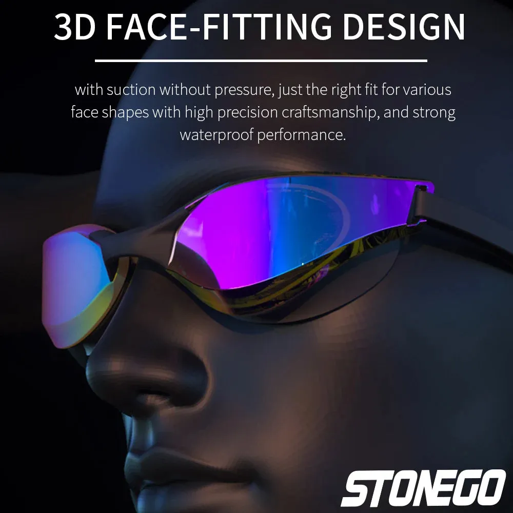 Stylish Anti-Fog Swim Goggles - HD Wide-Angle Lens