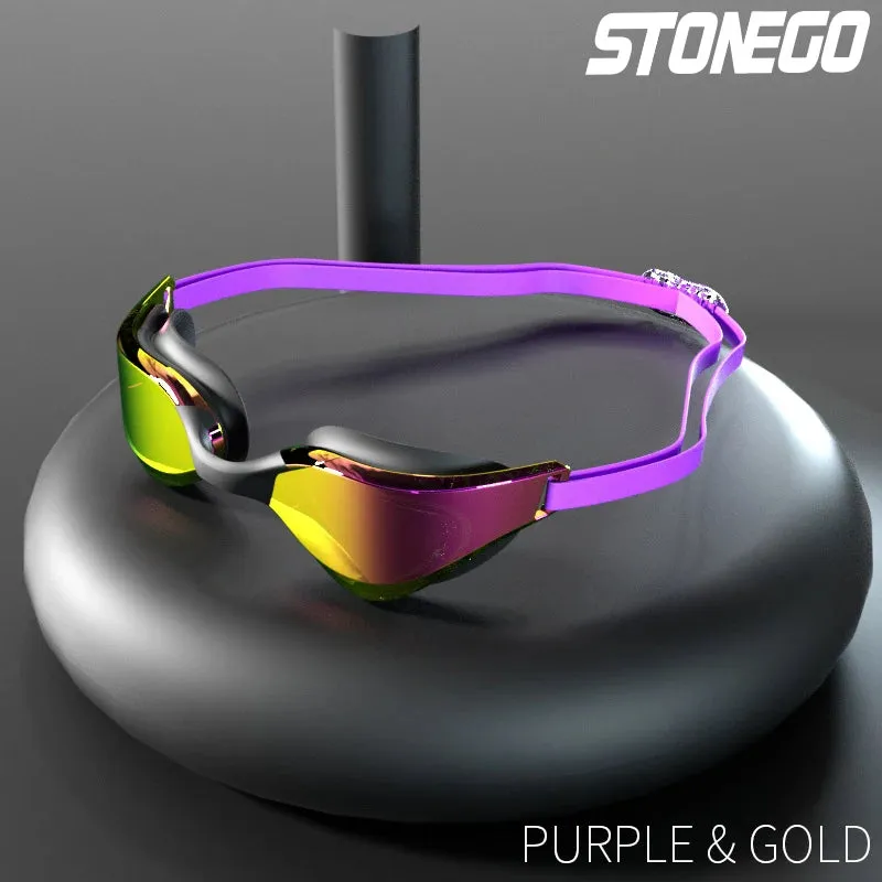 Stylish Anti-Fog Swim Goggles - HD Wide-Angle Lens