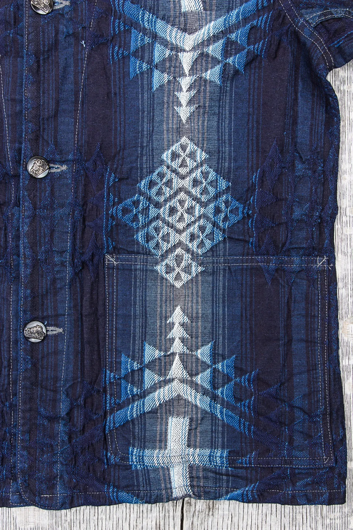Sugar Cane & Co Native American Denim Work Coat
