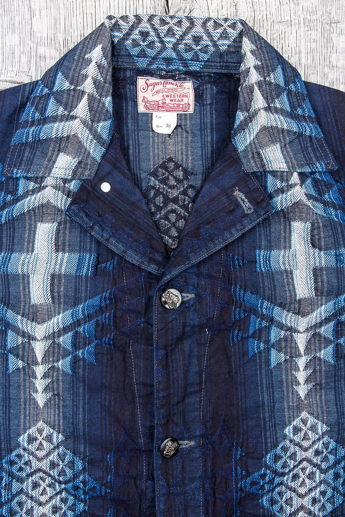 Sugar Cane & Co Native American Denim Work Coat