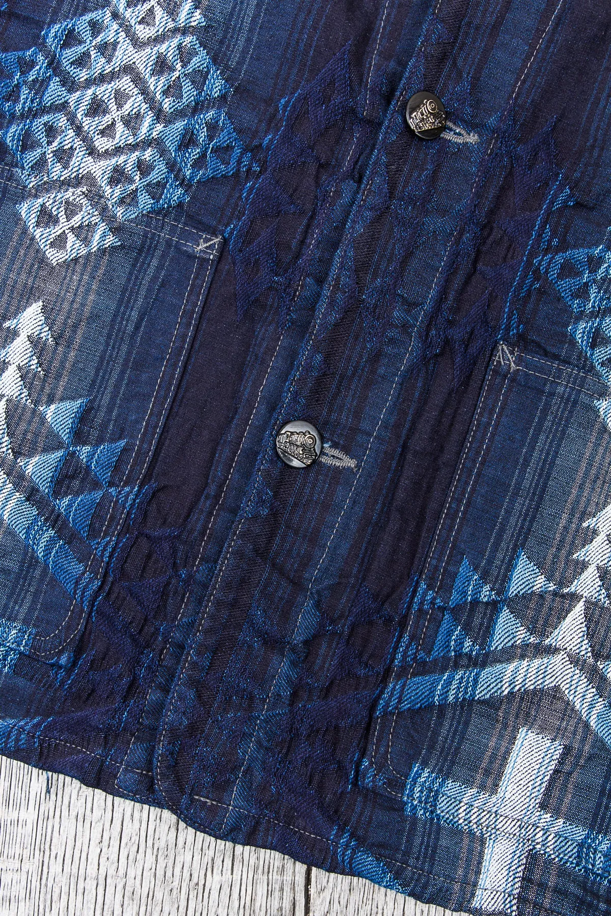 Sugar Cane & Co Native American Denim Work Coat