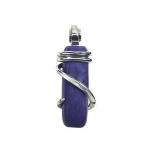 Sugilite Handmade Crystal Pendant Wrapped in Silver