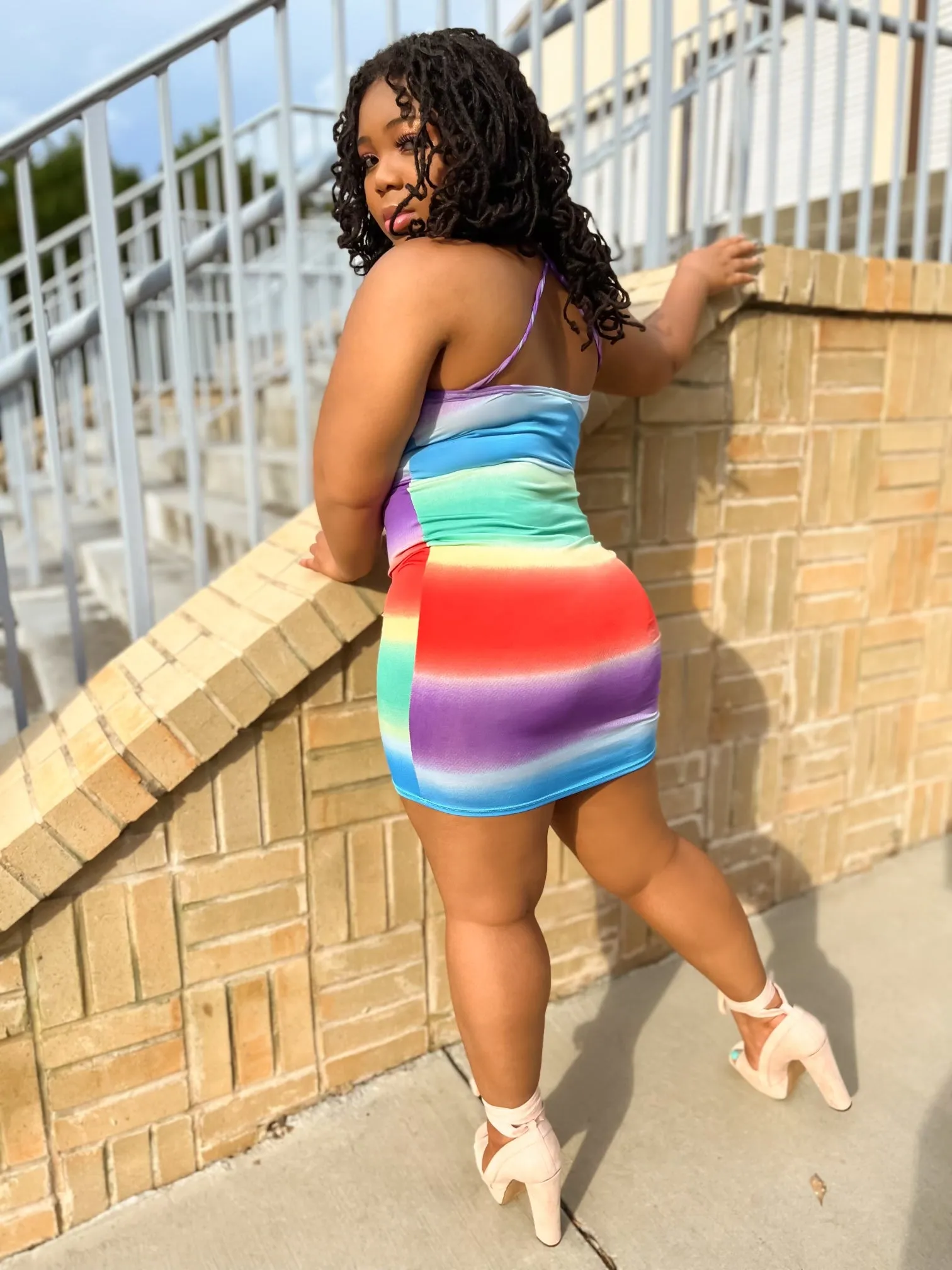 Summer Melons Stripe Dress