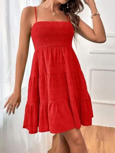 Summertime Smocked Square Neck Cami Dress (8 Colors)