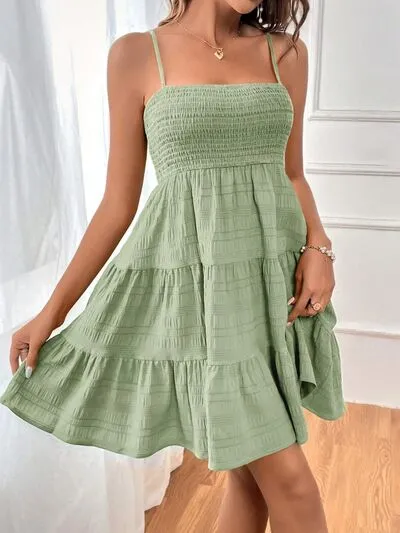 Summertime Smocked Square Neck Cami Dress (8 Colors)