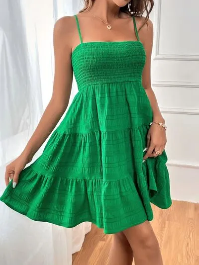 Summertime Smocked Square Neck Cami Dress (8 Colors)