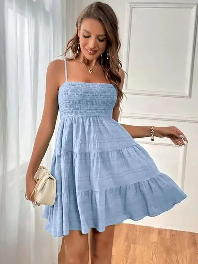 Summertime Smocked Square Neck Cami Dress (8 Colors)