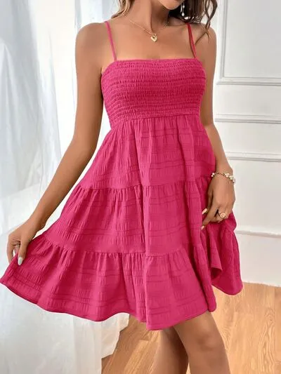 Summertime Smocked Square Neck Cami Dress (8 Colors)