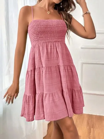 Summertime Smocked Square Neck Cami Dress (8 Colors)