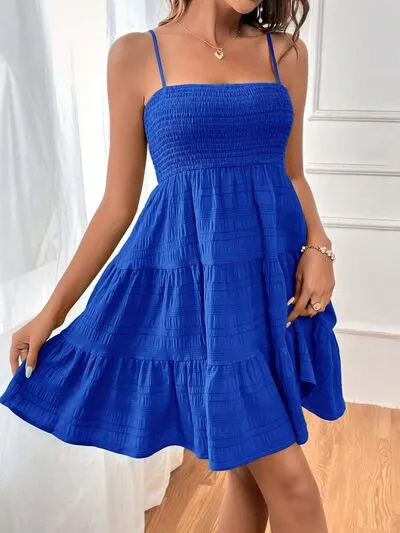 Summertime Smocked Square Neck Cami Dress (8 Colors)