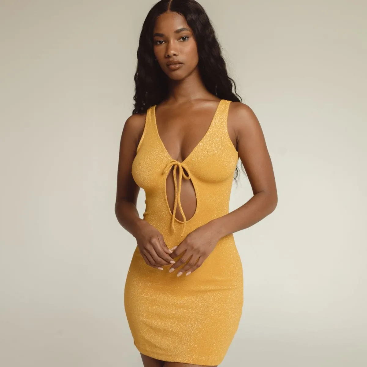 Sun Sparkle Juliet Mini Dress