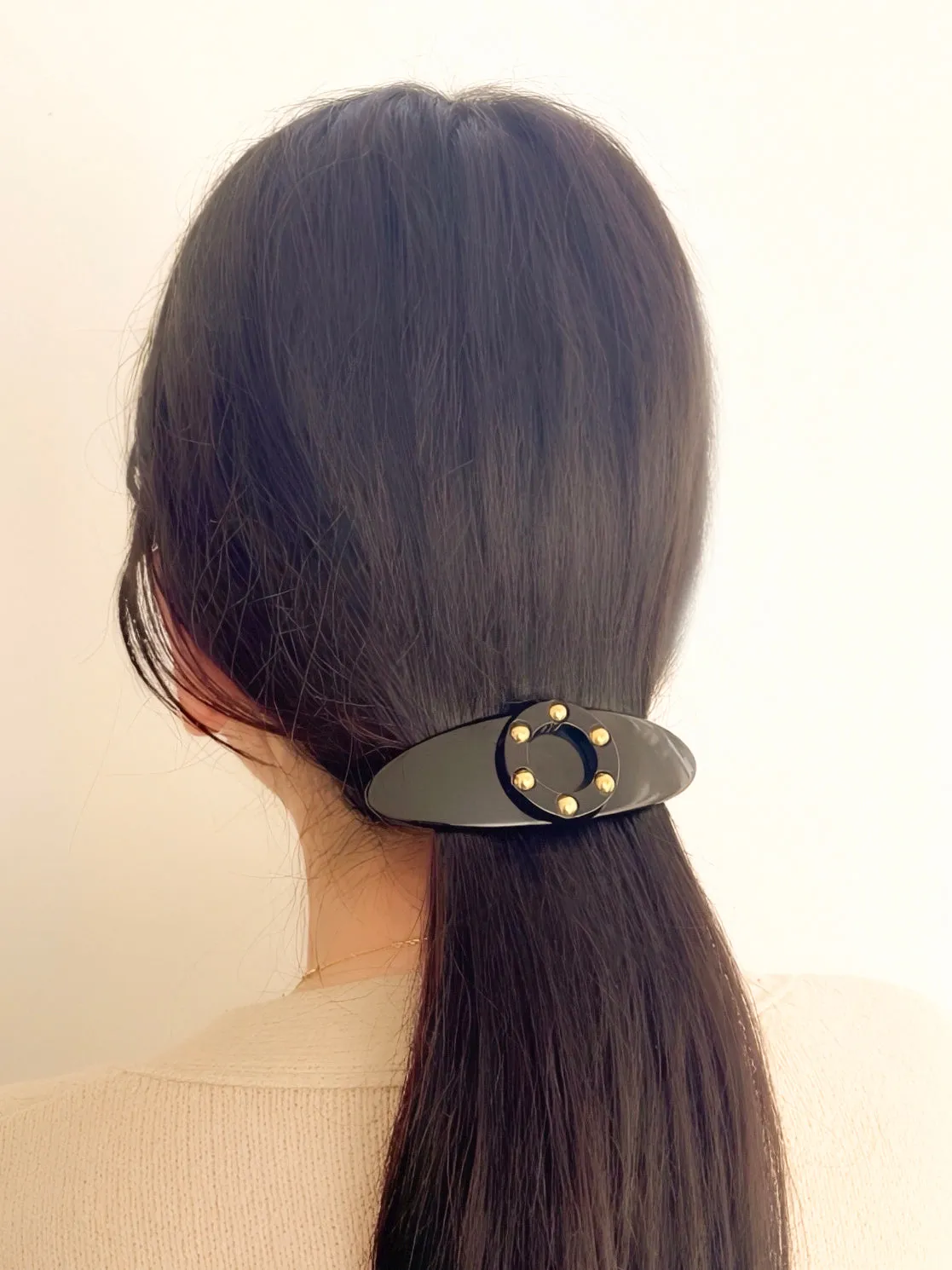 Sun Stud Black Hair Clip