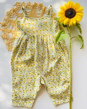 Sunflower romper- Seconds