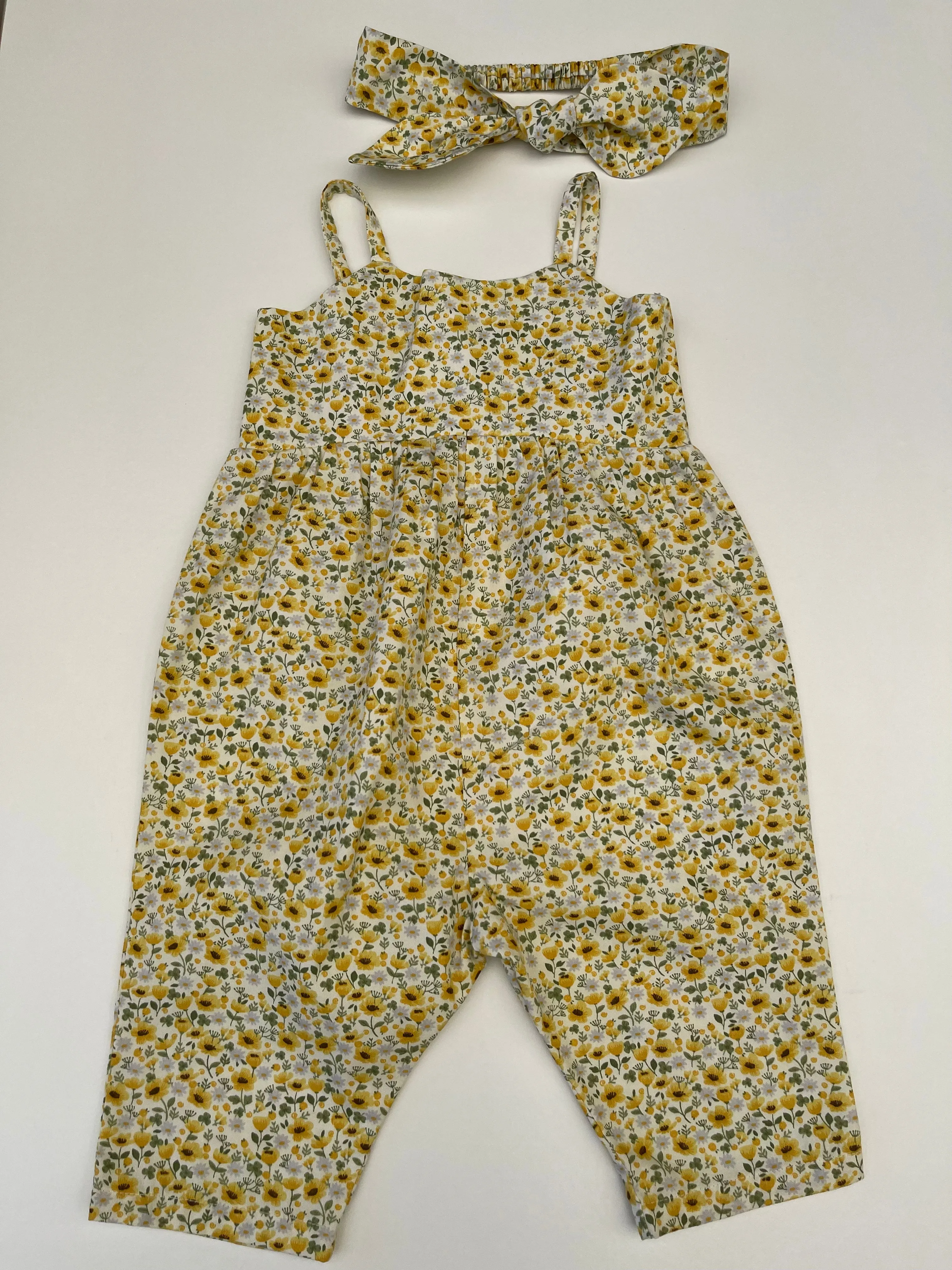 Sunflower romper- Seconds
