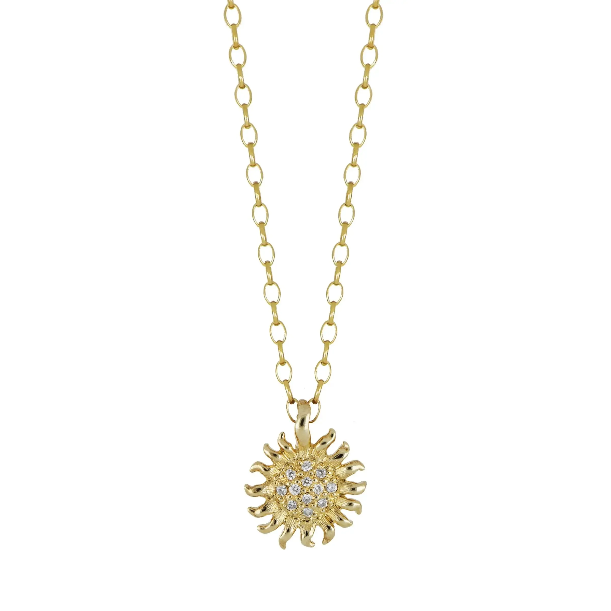 Sunshine Pave CZ Necklace