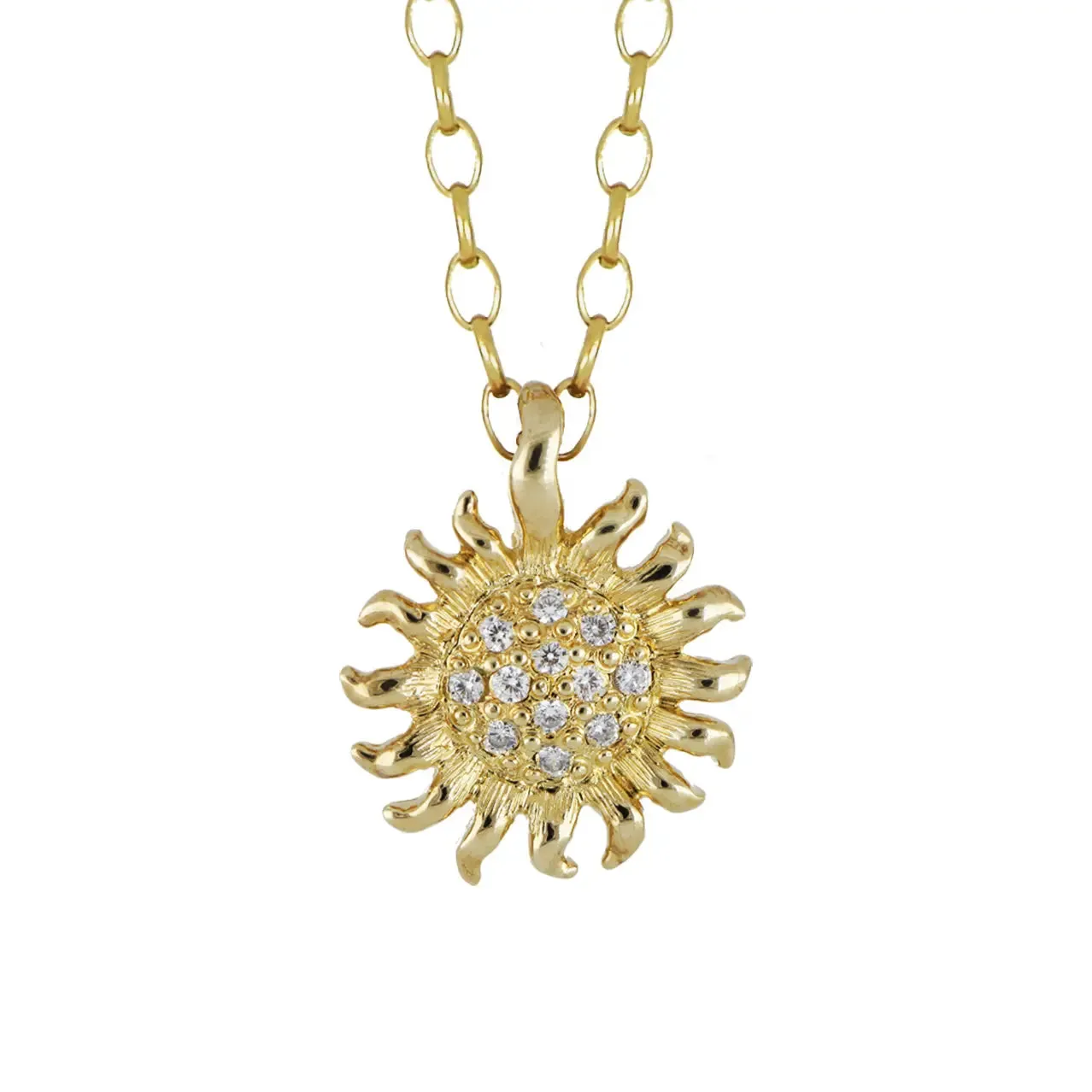 Sunshine Pave CZ Necklace