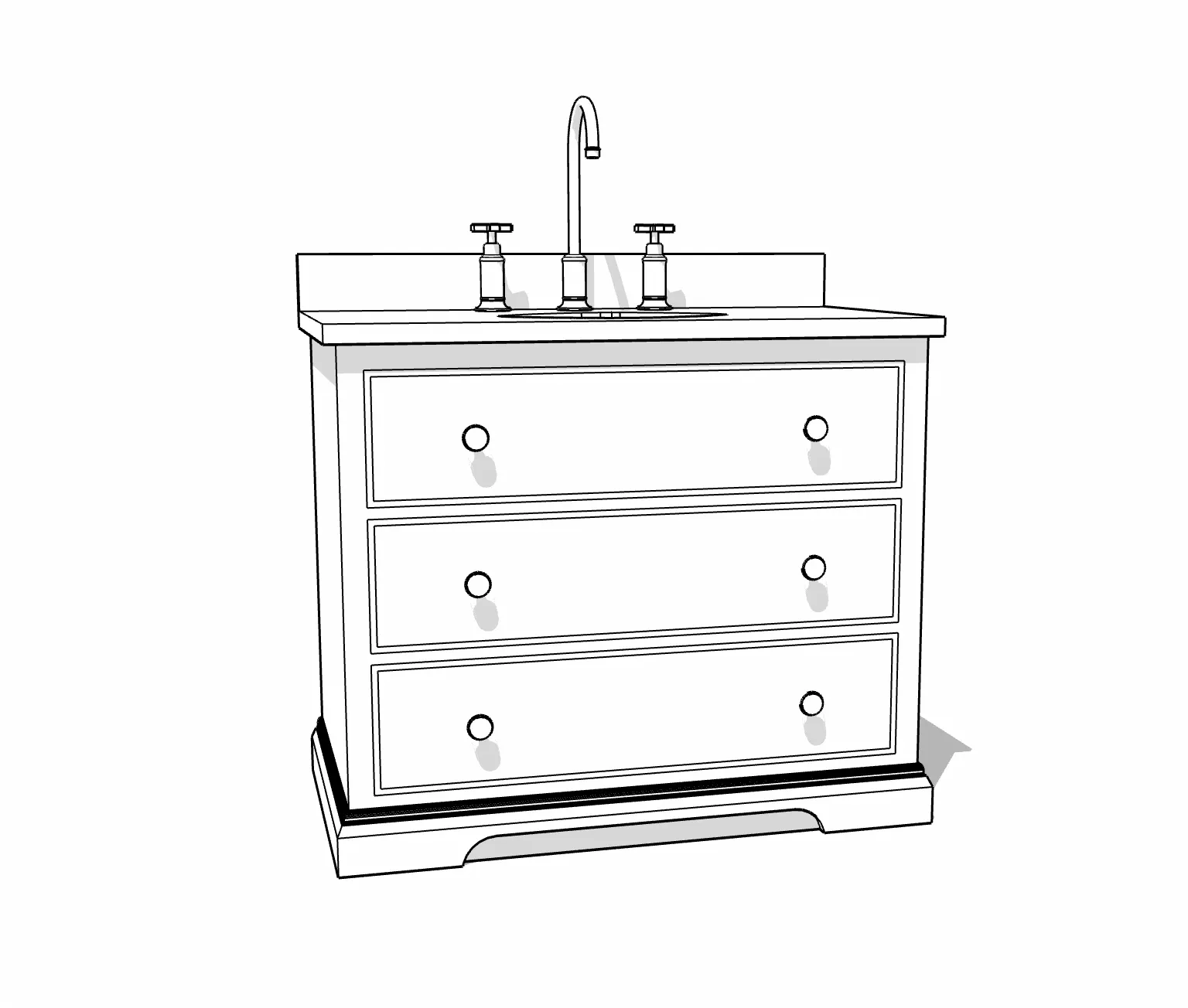 Sussex Vanity Unit