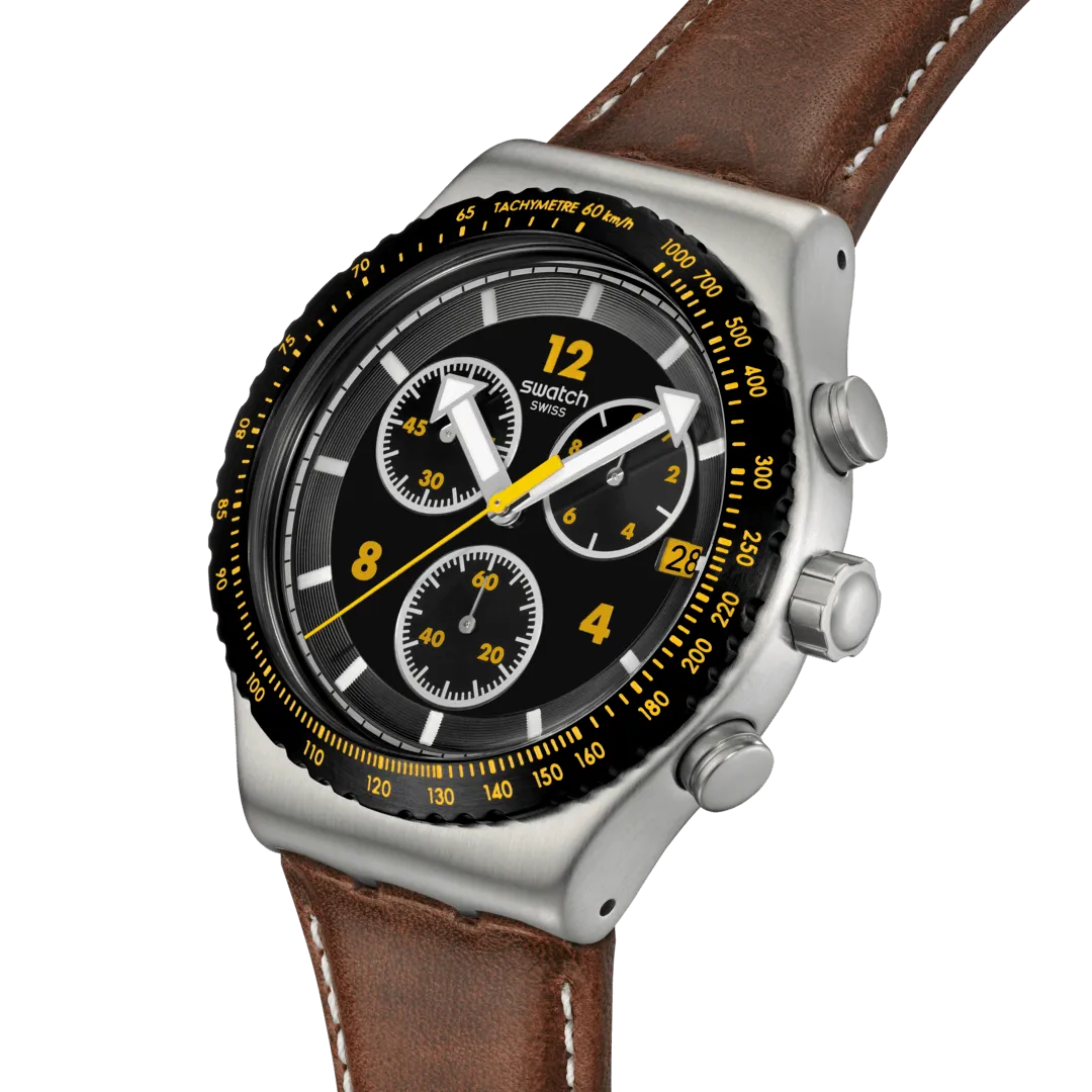 Swatch Canyon Chaser Originals Chrono Irony 43mm yvs530 watch