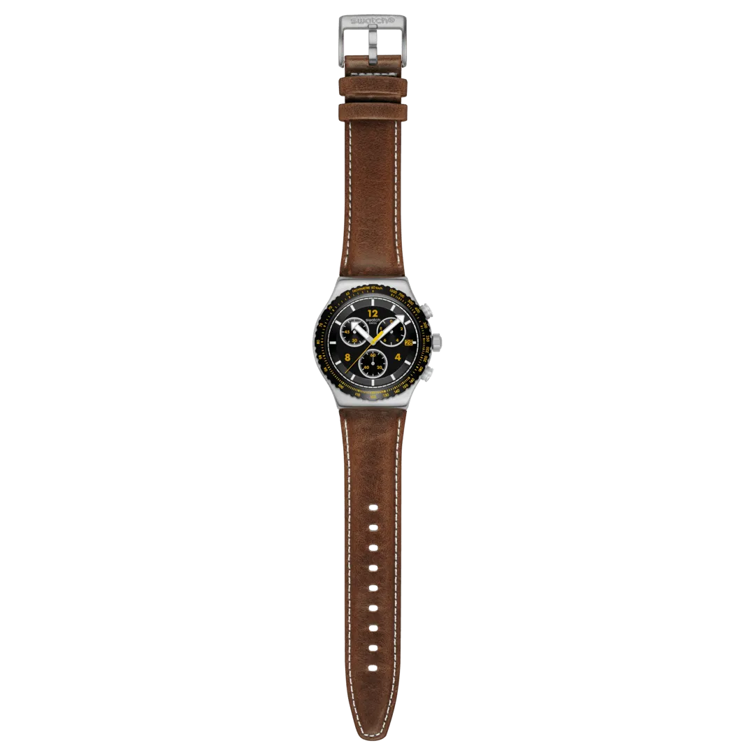 Swatch Canyon Chaser Originals Chrono Irony 43mm yvs530 watch