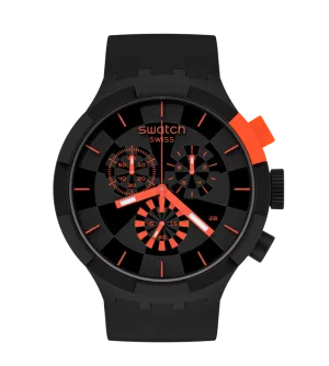 Swatch Checkpoint Red Originals Big Bold 47mm SB02B402 watch