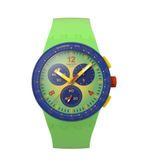 Swatch Flowing Freshly Originals Chrono 42mm Susg101 watch