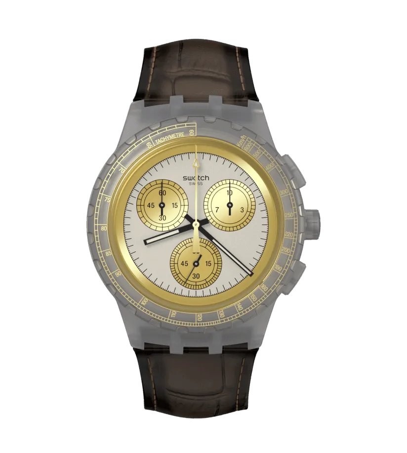 Swatch Golden Radiance Originals Chrono 42mm Susm100 watch