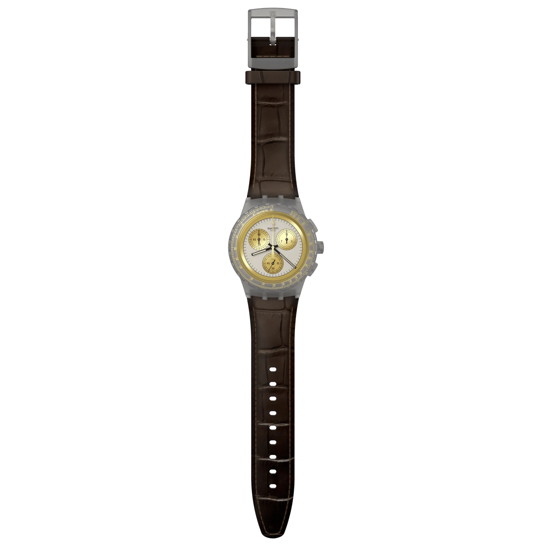 Swatch Golden Radiance Originals Chrono 42mm Susm100 watch