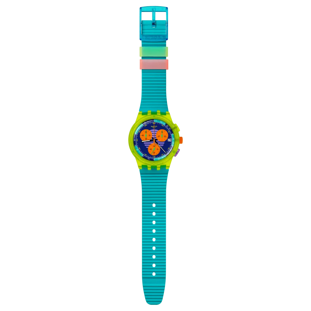 Swatch Neon Wave Originals Chrono 42mm Susj404 watch