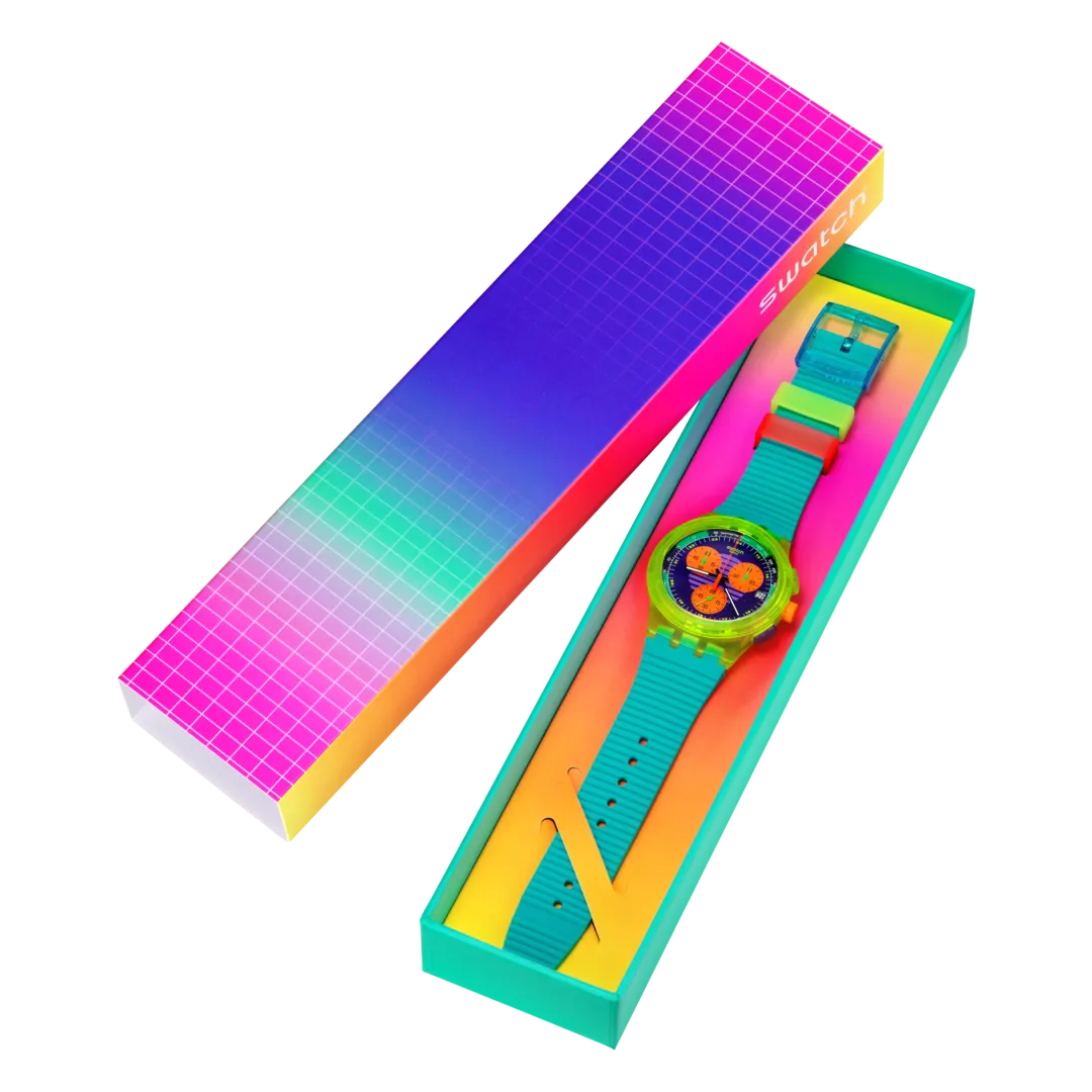 Swatch Neon Wave Originals Chrono 42mm Susj404 watch