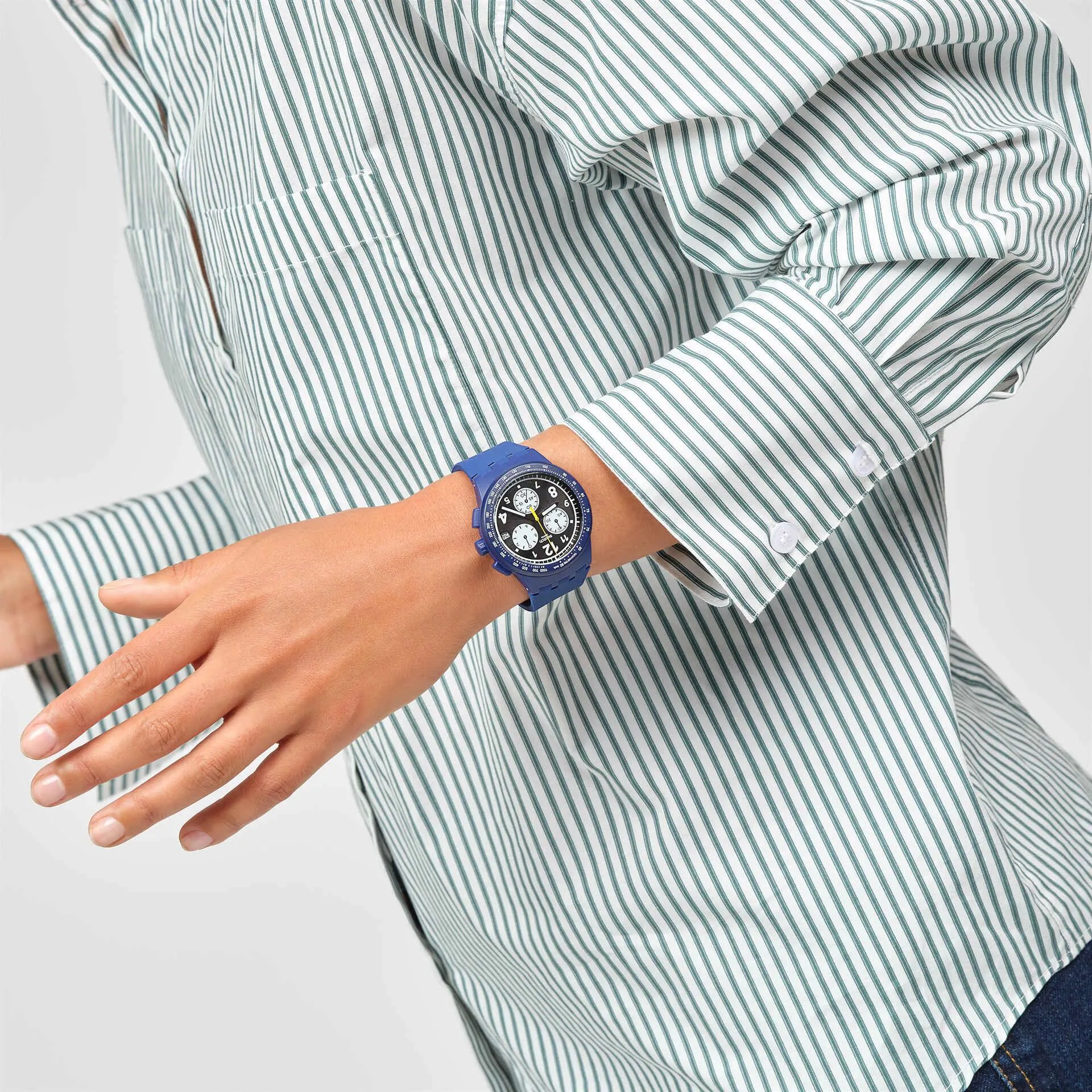 Swatch Nothing Basic About Blue Originals Chrono Susn418 watch