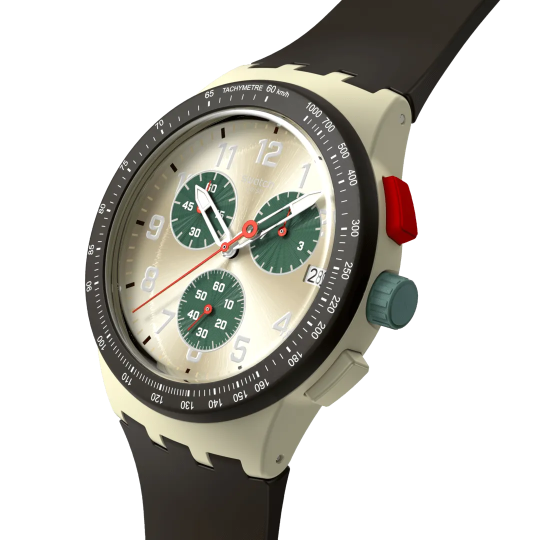 Swatch Obsidian Ink Originals Chrono 42mm Sust402 watch