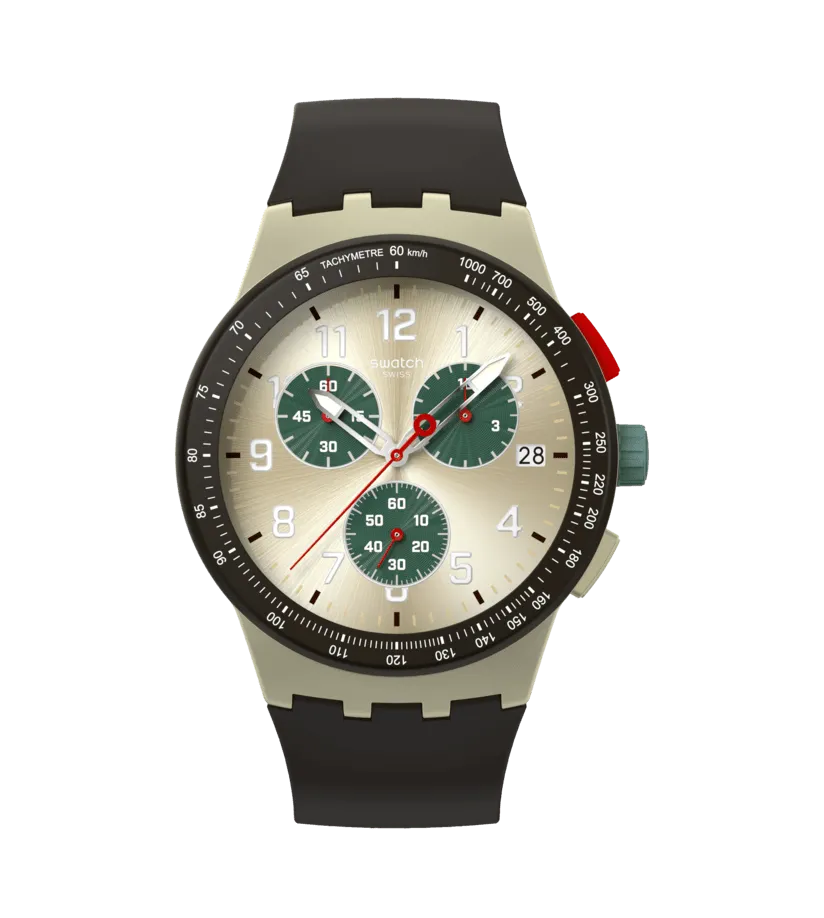 Swatch Obsidian Ink Originals Chrono 42mm Sust402 watch