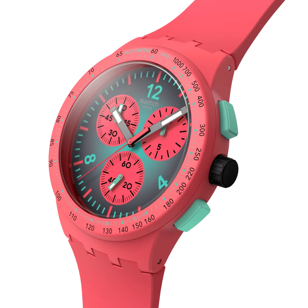 Swatch Paradiso watch Kinetiko Originals Chrono 42mm Susp100